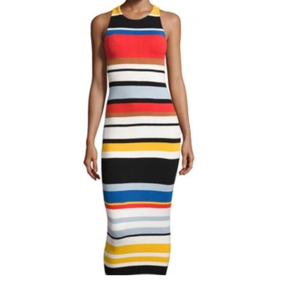Alice + Olivia Dresses & Skirts - New Alice + Olivia Colorful Striped Midi Dress